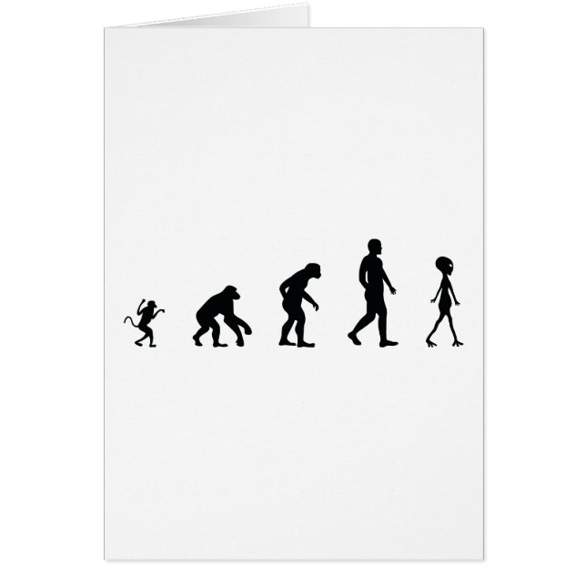 Framtiden av människaevolution hälsningskort (Framsidan)