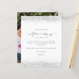 Framtiden för budgeten, fru Photo Silver Glitter T