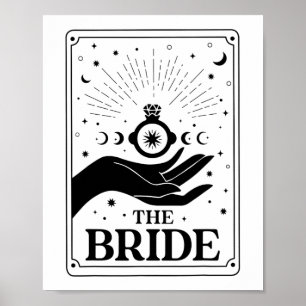 Framtiden för fru Tarot Gothic Brudens sida Bac Poster