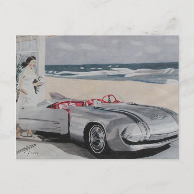 Framtiden från femtiotalet vykort (Framsida)