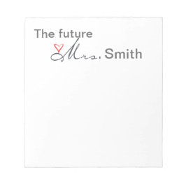 Framtiden fru. - anpassa dig själv! anteckningsblock