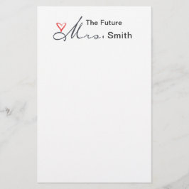 Framtiden fru. - anpassa dig själv! brevpapper