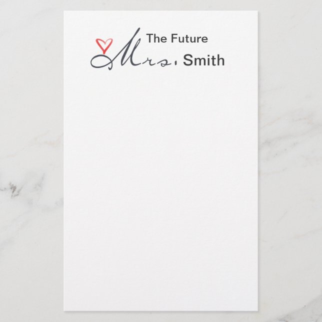 Framtiden fru. - anpassa dig själv! brevpapper (Framsida)