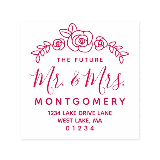 Framtiden, herr talman. & Laurel Wandeand Returadr Självfärgande Stämpel (Design)