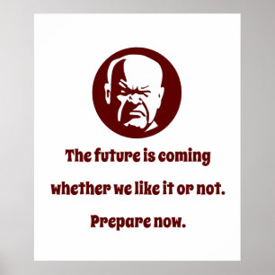Framtiden kommer - visdom poster
