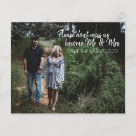 Framtiden Mr. & Mrs Save the Date Budget Flyer