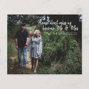 Framtiden Mr. & Mrs Save the Date Budget Flyer