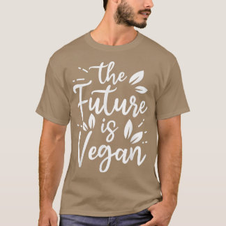 Framtiden styrs av Veggies Funny VIT T Shirt