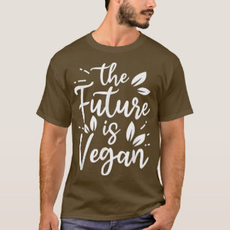 Framtiden styrs av Veggies Funny VIT T Shirt