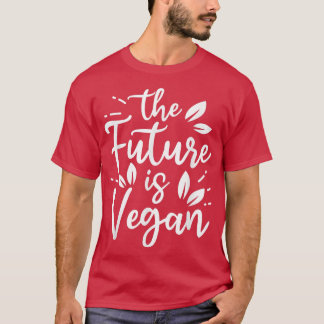 Framtiden styrs av Veggies Funny VIT T Shirt