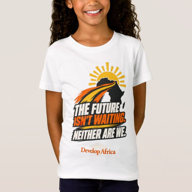 Framtiden väntar inte Inspirerande Afrika T Shirt (Framsida)