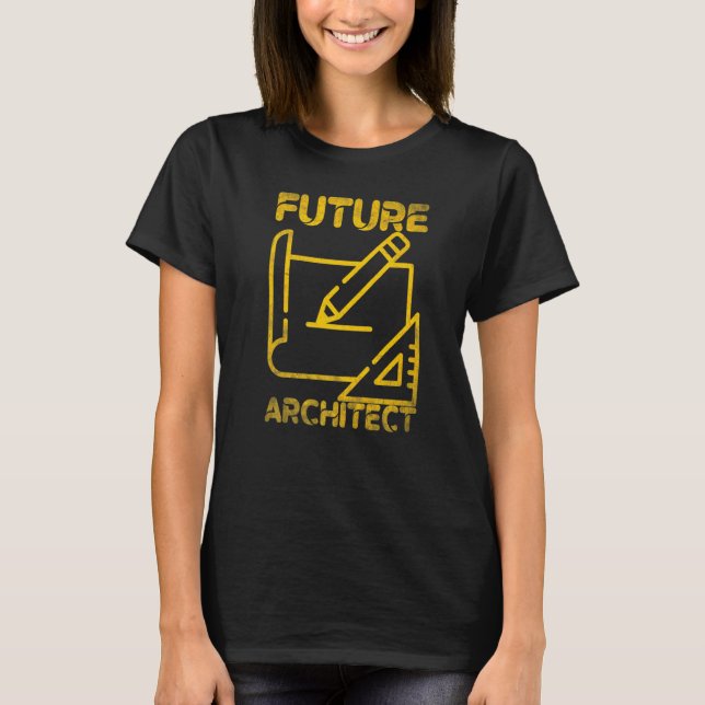 Framtidens arkitektarkitektur t shirt (Framsida)
