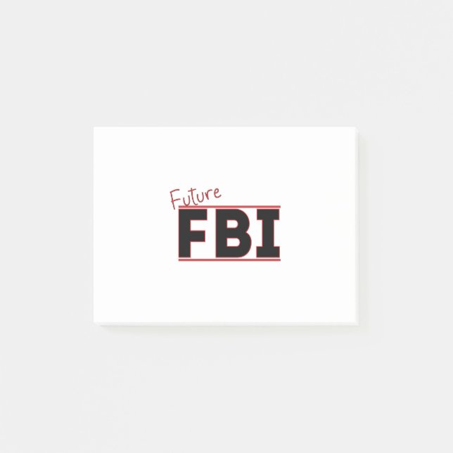 Framtidens FBI Post-it Block (Framsida)
