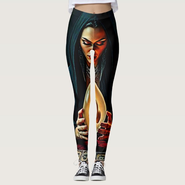 Framtidens förbjudna hemliga design leggings (Framsida)