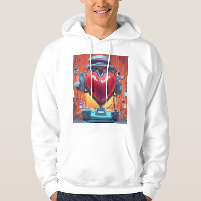 Framtidens hjärta" hoodie (Framsida)