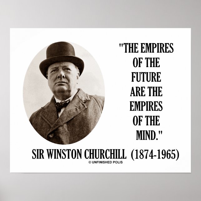 Framtidens imperier är tankeställare poster (Framsidan)