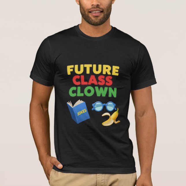 Framtidens Klassclown Rolig Elev Design T Shirt (Framsida)