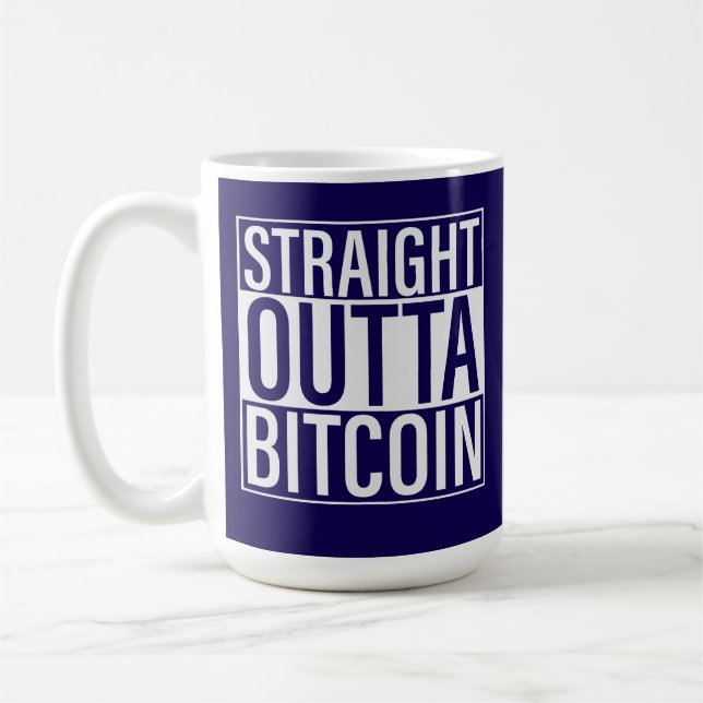 Framtidens Miljonär Bitcoin Humor Kryptovaluta  Kaffemugg (Vänster)