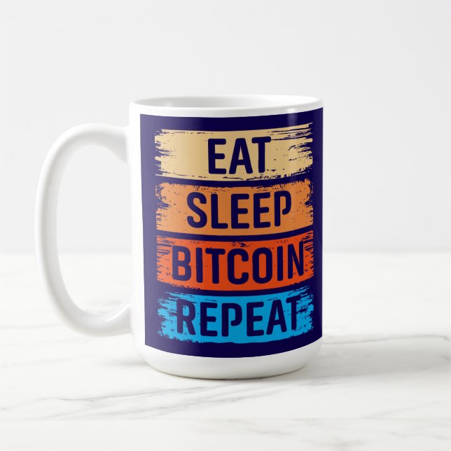 Framtidens Miljonär Bitcoin Humor Kryptovaluta  Kaffemugg (Vänster)