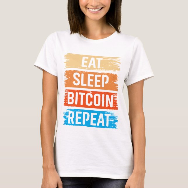 Framtidens Miljonär Bitcoin Humor Kryptovaluta  T Shirt (Framsida)