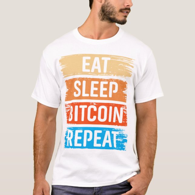 Framtidens Miljonär Bitcoin Humor Kryptovaluta  T Shirt (Framsida)