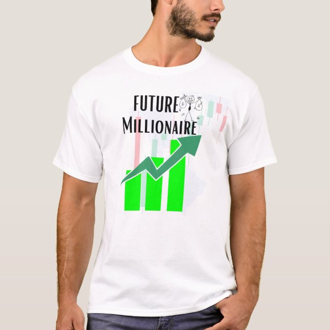 Framtidens Miljonär Forex Trading Aktie T Shirt (Framsida)