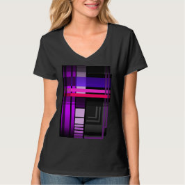 Framtidens perfekta rutiga mönster t-shirt