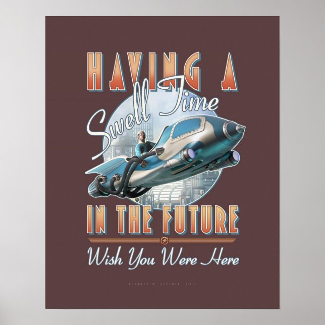Framtidens vilotid (16 x 20 tum) poster (Framsidan)