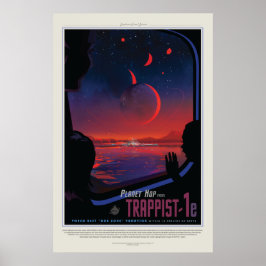 Framtidens vision Poster: Planet Trappist-1e Poster