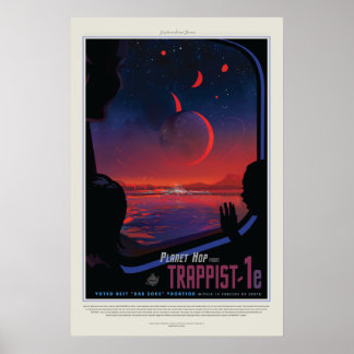 Framtidens vision Poster: Planet Trappist-1e Poster