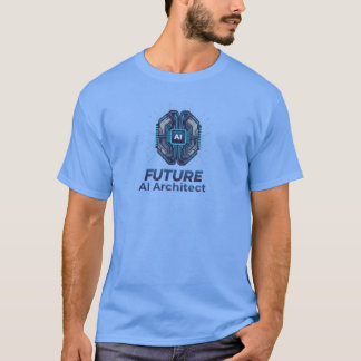 Framtidig AI-arkitekt - Futuristisk teknikdesign T Shirt