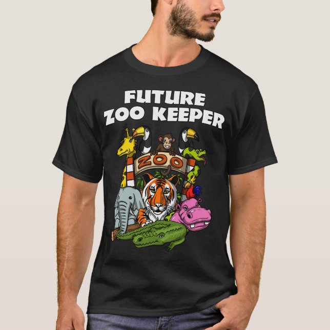 Framtidig djurparksföreståndare t shirt (Framsida)
