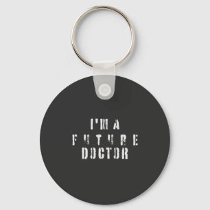 Framtidig Doktor Grunge Typografi Design Nyckelring