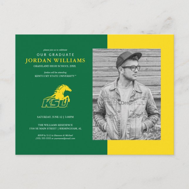 Framtidig examen från Kentucky State University Meddelande Vykort (Framsida)