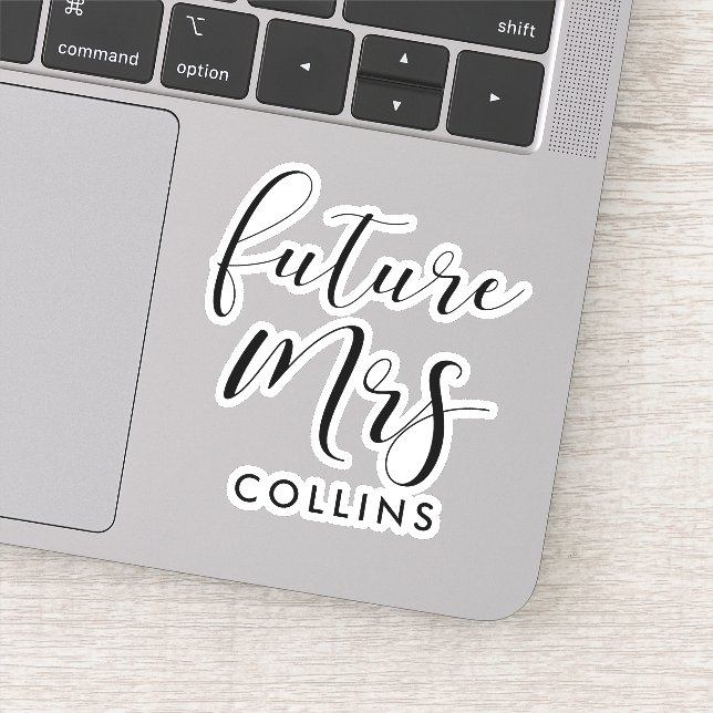 Framtidig fru framtida brud klistermärken (Detalj)