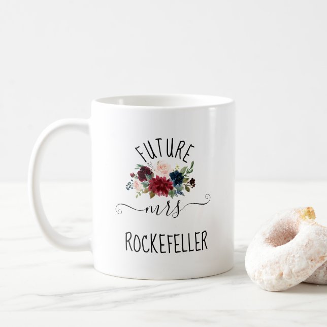 Framtidig fru. Personlig gåva inför förlovning, bl Kaffemugg (Med munk)