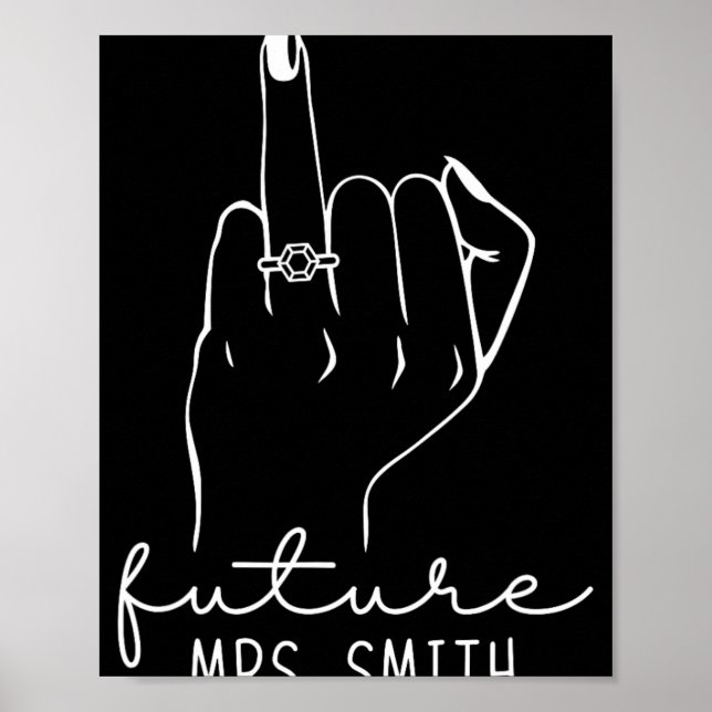 Framtidig fru Smith Ny Bröllop Att Vara Fästman Poster (Framsidan)
