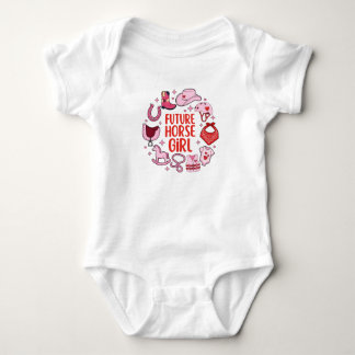 Framtidig hästflicka baby bodysuit | Cowgirl-gåva T Shirt