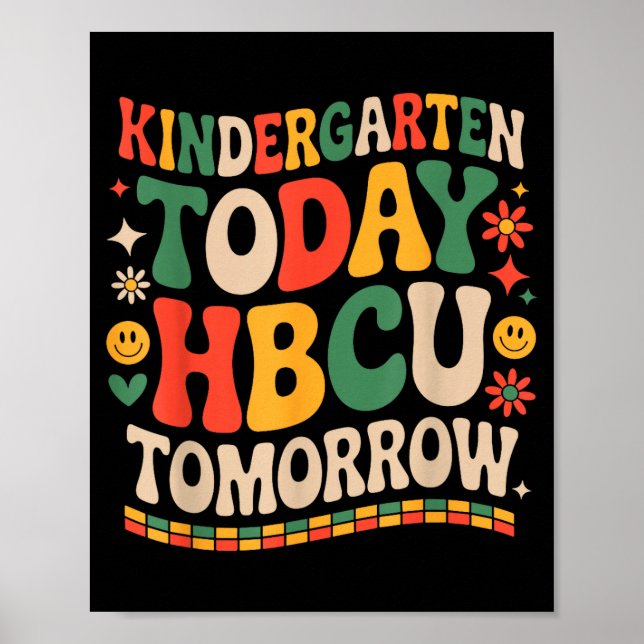 Framtidig hbcu-examen, förskola idag hbcu imorgon poster (Framsidan)