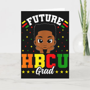 Framtidig Hbcu-examen Pojke Svart Historiskt Svart Kort