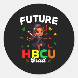 Framtidig Hbcu-examen Svarta historiemånaden Svart Runt Klistermärke