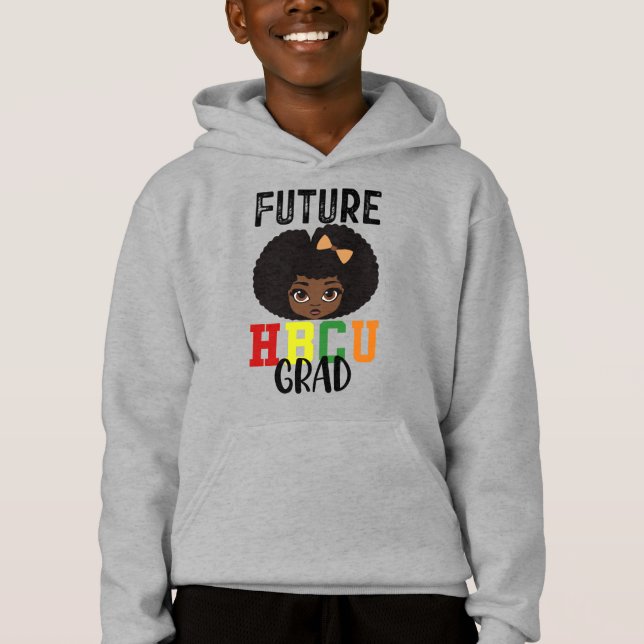 Framtidig HBCU examen tjej examen Svart College T Shirt (Framsida)