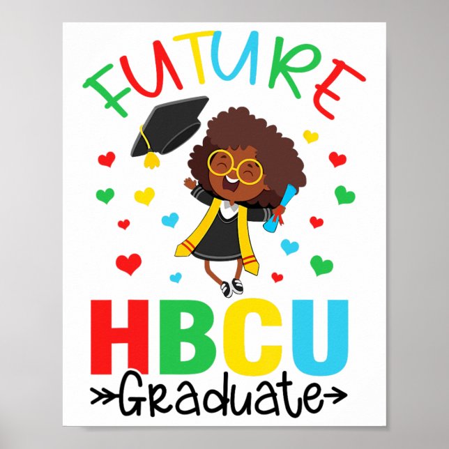 Framtidig Hbcu-utexaminerad tjej Examen Hbcu Framt Poster (Framsidan)