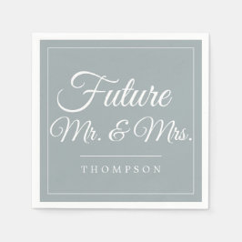 Framtidig herr- och fru-engagemangsfest Dammtorblu Pappersservett