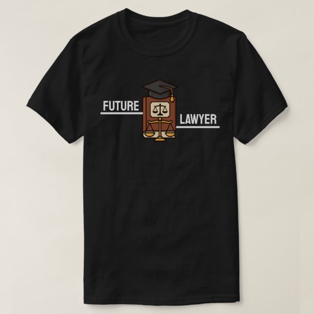 Framtidig juristexamen  t shirt (Design framsida)