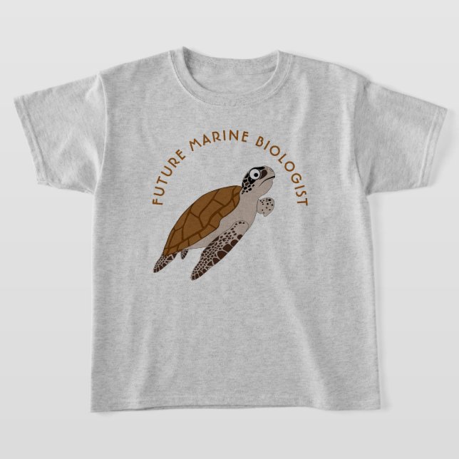 Framtidig marinbiolog t shirt (Laydown)