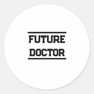 Framtidig Medicinsk Titel Minimal Textdesign Runt Klistermärke