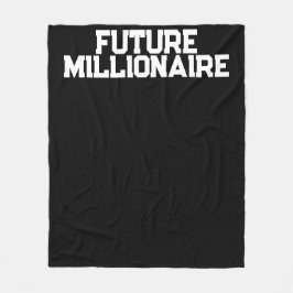 Framtidig Miljonär Inspirerande Entreprenöriell Fleecefilt