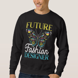 Framtidig Modedesigner Modeformgivning Lång Ärmad Tröja