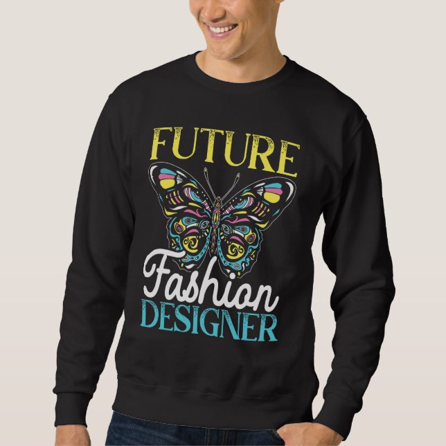 Framtidig Modedesigner Modeformgivning Lång Ärmad Tröja (Framsida)
